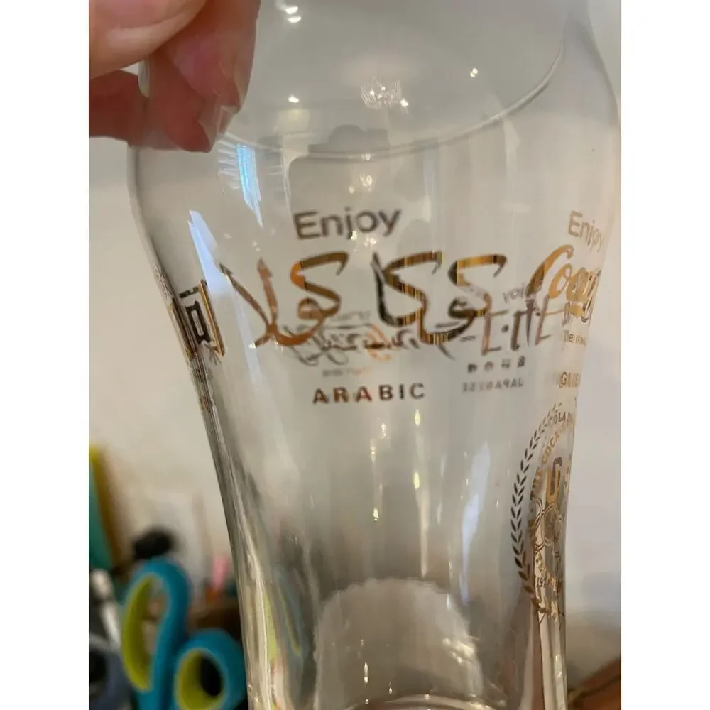 Coca Cola Olympic Games 1976 English Hebrew Japanese Chinese Glasses 2